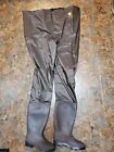 Mountalk High Chest Waders for Men with Boots, Mens Durable Canvas Size 9 Brown
