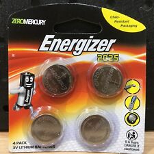 ENERGIZER 2025 3V LITHIUM COIN BATTERIES 4 PACK - BRAND NEW FREE POST