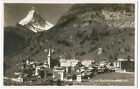 1928 Switzerland Helvetia Postcard - Zermatt and Matterhorn