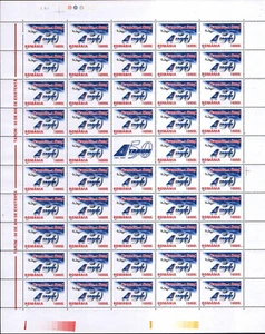 1 FULL SHEETS VERY RARE=49 STAMP+1 VIGNETTE/ROMANIA 2004 "AEROMFILA TAROM" MNH - Picture 1 of 1