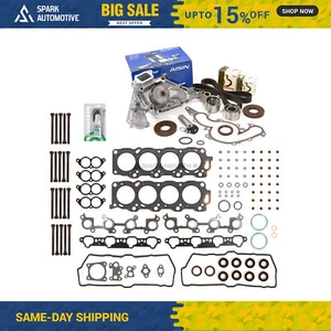 Juego de juntas de culata Kit de correa de distribución AISIN bomba de agua apta para 90-97 Lexus 1UZFE - Imagen 1 de 12