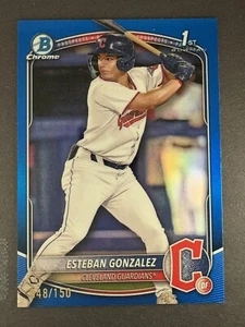 2025 Bowman - Esteban Gonzalez #BCP-70 (RC) - Chrome Prospects Blue 048/150 - Picture 1 of 2