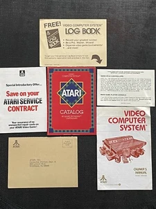 Atari Lot Service Contract Vintage Promotional Material 2600 Console Manual - Picture 1 of 8