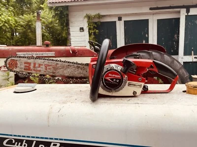 Vintage Homelite Super EZ Automatic Chainsaw Parts Or Repair With Case And tool - Image 1 of 4