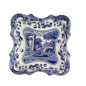 Spode Blue Italian Devonia Serving Tray, Porcelain, 7.5 inch - Blue White - Picture 1 of 4
