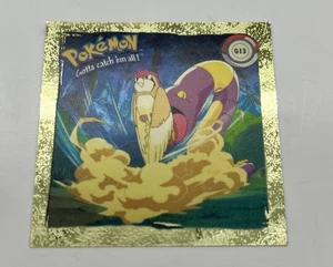 Pokemon 1999 ArtBox Series 1 Gold Sticker Ekans #G13 Vintage Holo Foil - Bild 1 von 4