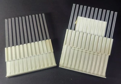 Par de máquinas de llenado de pajitas de miel soporte adicional - Tiene capacidad para 12 pajitas a la vez para... Foto 1 de 4