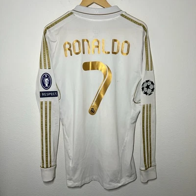 Camiseta Real Madrid Cristiano Ronaldo 2011-2012 local manga larga | Fútbol UCL L Foto 1 de 4