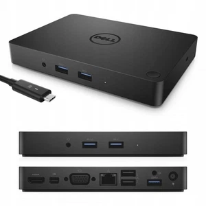 Stacja dokująca do laptopa Dell WD15 mini DisplayPort HDMI Ethernet RJ45 USB 4K - Zdjęcie 1 z 8