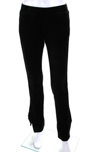 Pam & Gela Waomens Low Rise Split Straight Leg Sweat Pants Black Size Petite - Picture 1 of 6