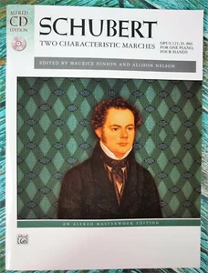 New SCHUBERT 2 CHARACTERISTIC MARCHES Op 121 Book & CD 1 Piano 4Hands Duet 40324 - Picture 1 of 8