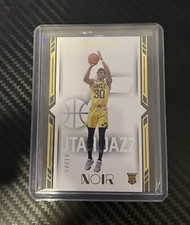 Ochai Agbaji 2022-23 Panini Noir 10/10 Gold Base Icon Edition RC Utah Jazz  #188