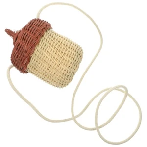 1PC Children Crossbody Bag Decorative Woven Handbag Costume Photography Prop - Picture 1 of 12