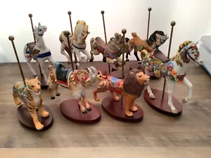 Franklin neuwertige Porzellanschatzkammer Karussellkunst 1988 8er Set Figuren - Bild 1 von 24