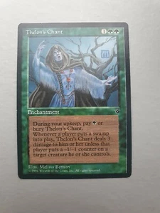 Thelon's Chant, MTG Fallen Empires (1994) Rare Green Enchantment NM - Picture 1 of 2