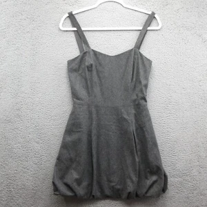 Ralph Lauren Rugby Mini Sleeveless Bubble Hem Dress Wool Cashmere Womens 4 Gray - Picture 1 of 8