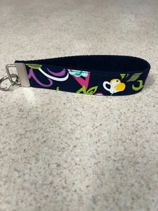 Key Ring Fob - Wristlet Style - Designer Ribbon Pattern - Perfect for Summer - Picture 1 of 1