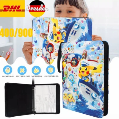XXXL Sammelalbum für 400-900 Pokemon Karten Sammelmappe 4- Pocket Ordner Heft - Bild 1 von 4