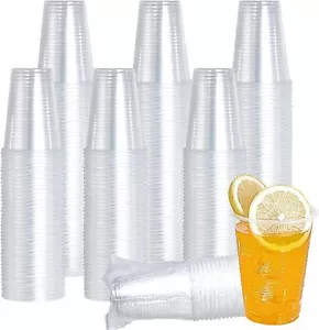 AU Disposable Plastic Cups Clear Reusable Drinking Water Cup Party 200/360/450ml - Picture 1 of 4