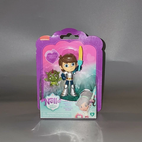 Nickelodeon Nella The Princess Knight Sir Garrett & Gork 3.5'' Figure NIP Cover