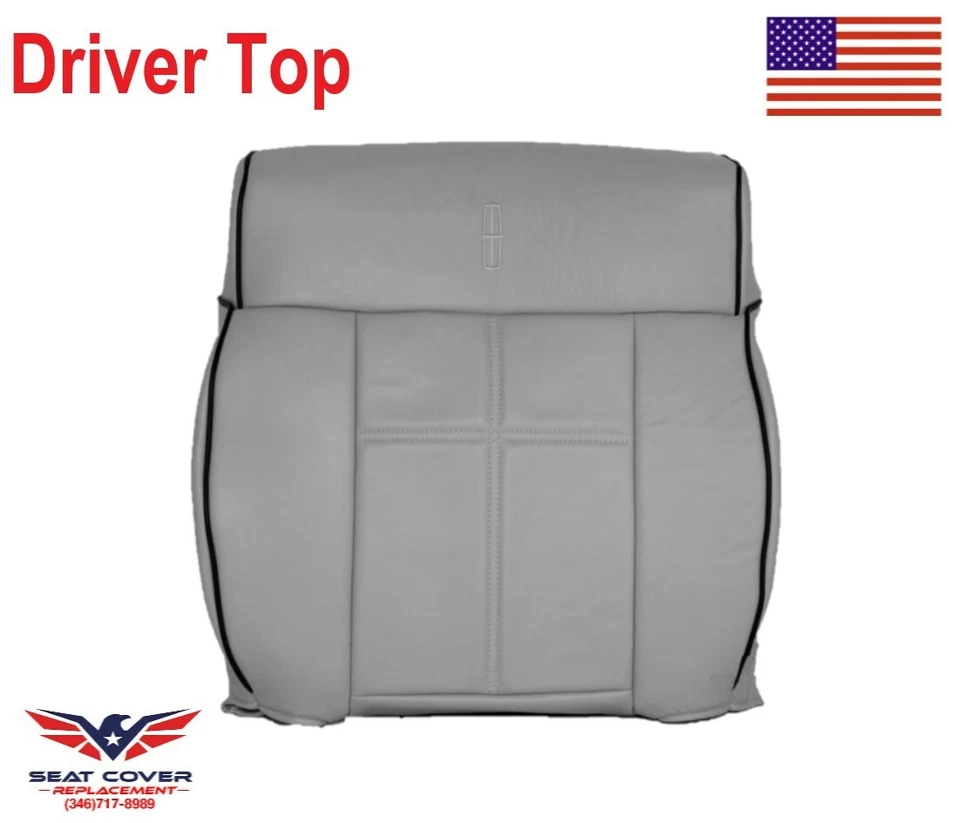 Cubierta de asiento trasero inclinada para conductor Lincoln Mark LT 2006 2007 2008 vinilo gris paloma Foto 1 de 4