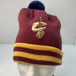 Mitchell & Ness Cleveland Cavaliers Winter Hat Beanie Kitted Pompom Embroidered - Picture 1 of 8