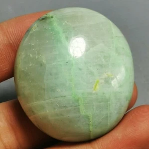 RARE NATURAL green moonstones QUARTZ CRYSTAL Sphere Palm HEALING - Picture 1 of 9