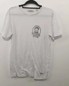 Rhythm Mens Tshirt Hipster Graphic Cotton White Sz M - Picture 1 of 6
