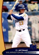 2008 Wilmington Blue Rocks Choice #13 Jeff Howell Melbourne Satellite Beach FL