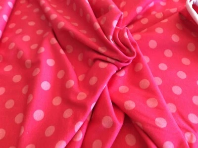 TELAS DE MATERIAL - AVALANA #MSJ 16-01 - JERSEY PUNTO ROSA 60"W - POR YARDA Foto 1 de 3