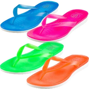 Neon Jelly Pop Style Tanga Strand Flip-Flops für Damen - Bild 1 von 9