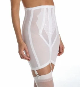 Rago Shapewear Firm Control Open 6 Strap White Garter Girdle Size 34/2XL - Picture 1 of 5