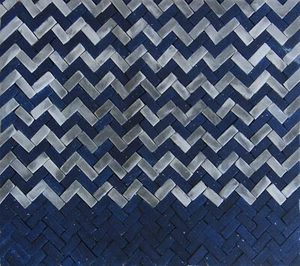 Fishbone Zig Zag Pattern Wallpaper Marble Mosaic - Picture 1 of 1