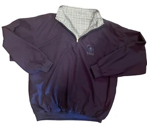 VTG 90s NBA Antigua Cleveland Cavaliers Logo Navy Blue Quarterzip Pullover Large - Picture 1 of 13