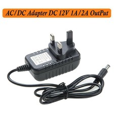 12V 1A/2A AC/DC Power Supply charging Adapter Mains Charger For LED Strip Camera
