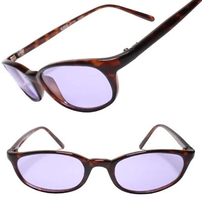 Classic Old Fashioned Hip Vintage Rectangle Tortoise & Purple Sunglasses - Изображение 1 из 3