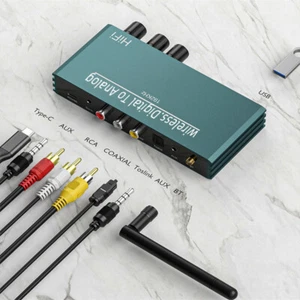New Bluetooth 5.3 Audio Decoder Digital Optical/Coaxial To Analog Converter - Picture 1 of 5