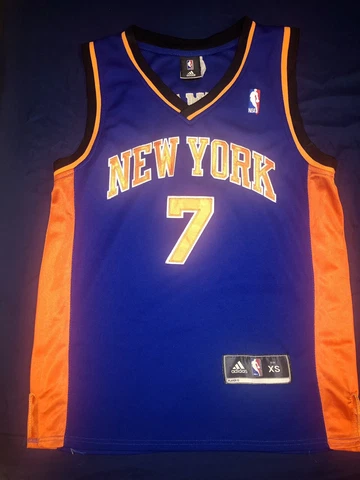 New York Knicks NBA Jersey, Carmelo Anthony #7, Adult XS, Ask For Matching Socks Cover