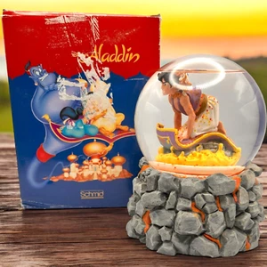 Globo de nieve musical Schmid Disney Aladdin Arabian Nights bola de agua de colección VER VIDEO - Imagen 1 de 16