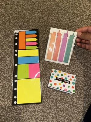 Brand New Colourful Shaped Sticky Notes Post It Adhesive Memo Tabs - Image 1 of 4