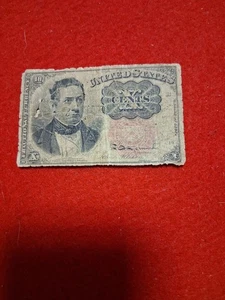 1874 US 10 CENTS,FRACTIONAL NOTE, LOW GRADE - Picture 1 of 8