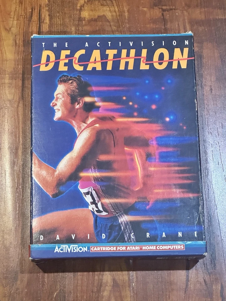 The Activision Decathlon 1983 Atari 5200 cartucho e caixa original - Imagem 1 de 4