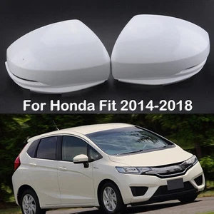 2PCS Rear Mirror Cover Cap Housing for Honda FIT JAZZ 2014-2018 Driver Passenger - Picture 1 of 8