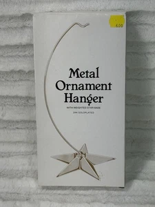DEPT 56 Ornament Aufhänger 24K vergoldet mit gewichtetem Sternsockel groß 12" - Bild 1 von 4
