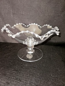 Candelabro cónico Imperial Glass Ohio - Candlewick con vástago de bola transparente - Imagen 1 de 5