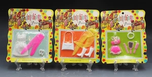 3 Vintage Premier Doll Things Clothing Accessories Mint on Cards NOS Hong Kong - Picture 1 of 10