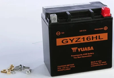 YUASA 工厂活性电池 GYZ16HL Harley Sportster 1200 Nightster 07-12 — 第 1/4 张图片