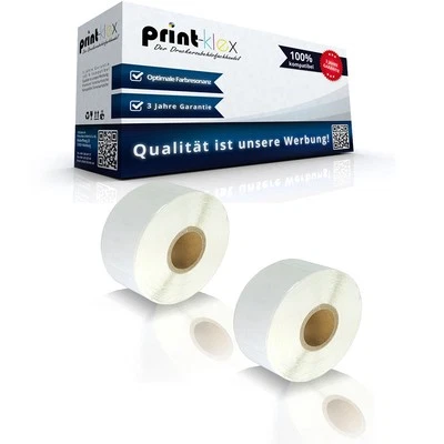 PRINT-KLEX GMBH & CO.KG 2x Drucker Etiketten Rollen für Dymo 11352 25mm x 54mm Label -Drucker Pro Serie