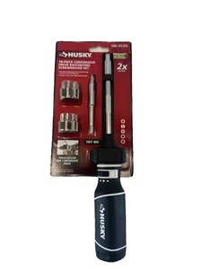 Husky 18 Pc Continuous Drive Ratcheting Screwdriver Set 15 Bits 2 Extensions - Picture 1 of 6