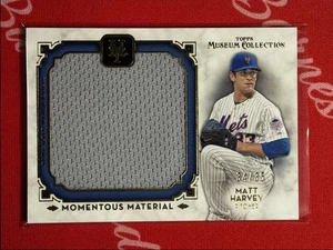 2014 Topps Museum Momentous Material Jersey Gold Matt Harvey 34/35 New York Mets - Picture 1 of 2